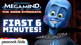 FIRST 6 MINUTES of Megamind vs The Doom Syndicate by Peacock Kids 375,711 views 2 months ago 6 minutes, 27 seconds