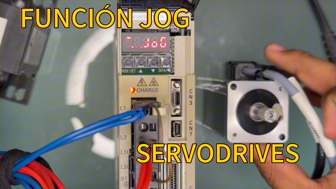 Función de prueba JOG para servodrives 