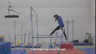Cast single leg shoot through