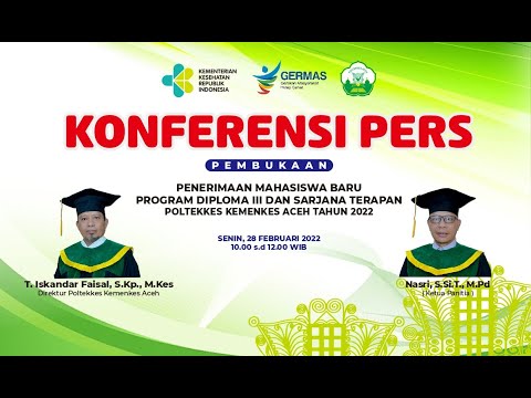 KONFERENSI PERS PEMBUKAAN PMB PROGRAM D3 DAN SARJANA TERAPAN POLTEKKES KEMENKES ACEH TA. 2022/2023