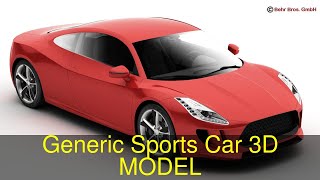 3D Model of Generic Sports Car Review