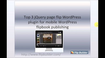 Top 3 jQuery page flip WordPress plugin for mobile WordPress flipbook publishing.