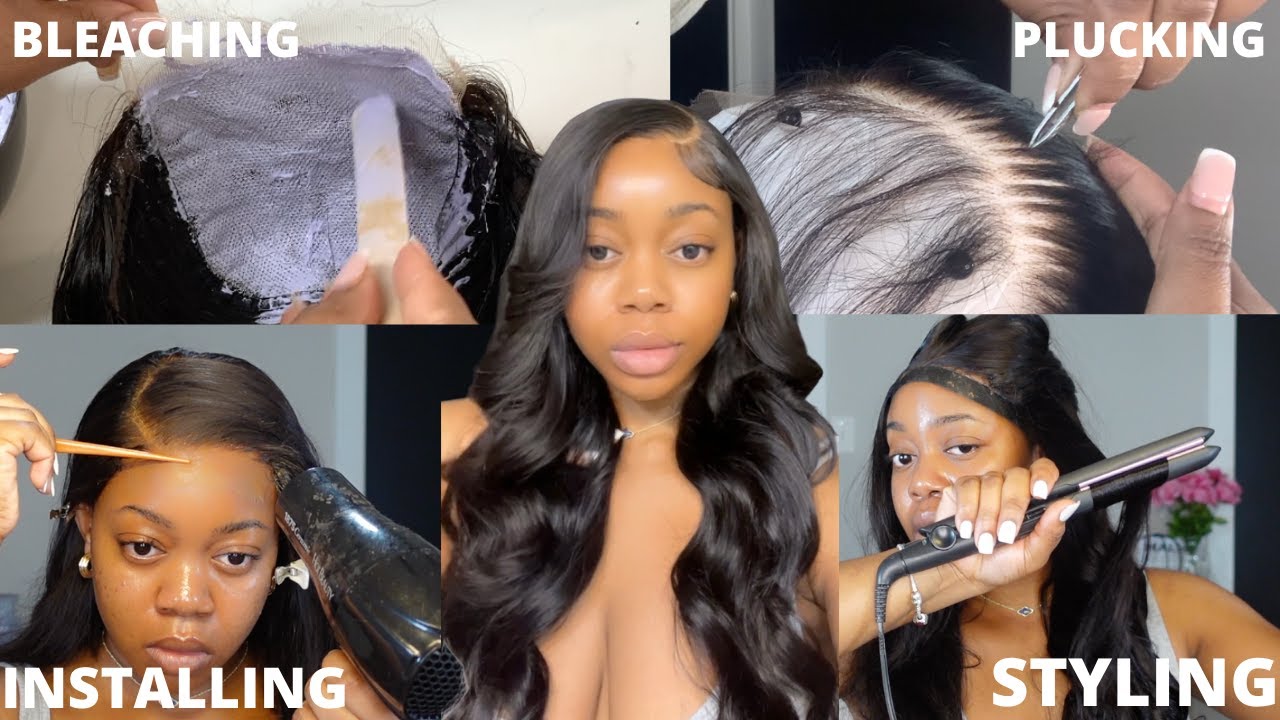 HOW TO MAKE YOUR CLOSURE LOOK LIKE SCALP! Start to finish body wave closure wig install |INCOLORWIG