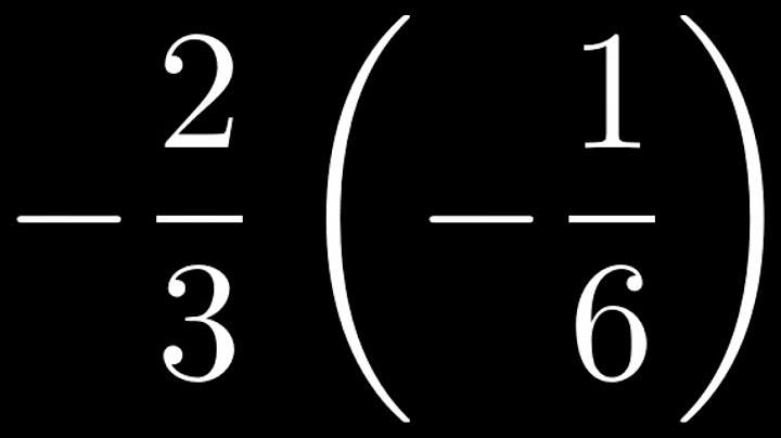 How to multiply a negative fraction by a whole number