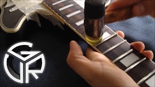 guitar refretting - part 3 - ibanez pf 300 vintage - gvr guitarworks
