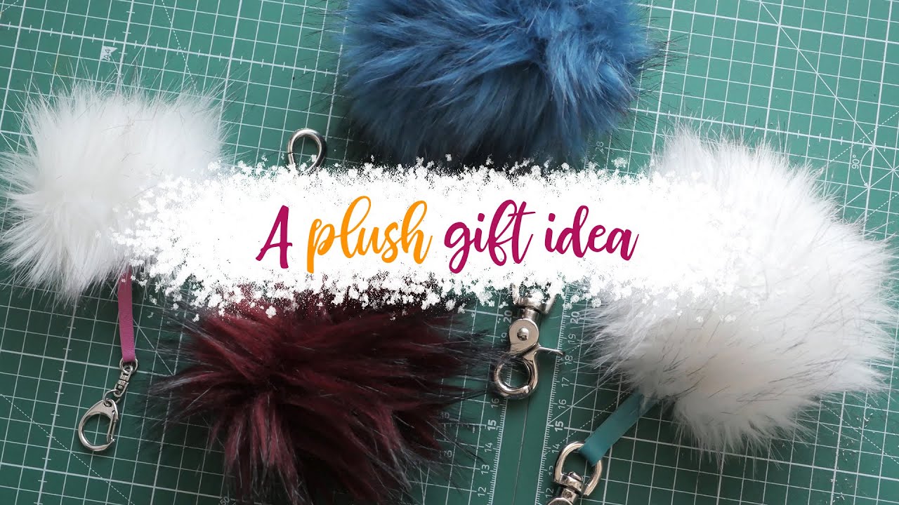 DIY Gifts: How To Make A Faux Fur Pom Pom Keychain
