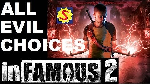 All Evil Choices & Evil Ending - Infamous 2