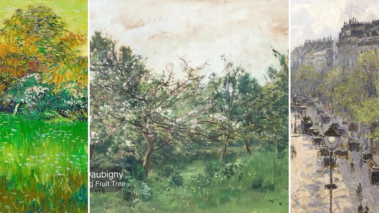 Fine Art TV — Silent Art Gallery · September 9 Morning | Meadow With Blossoming Fruit… & others