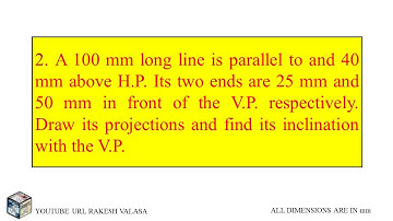 P 3.1 Projections of straight lines 10(A) solutions (Engineering Drawing by N.D.BHATT)in AutoCAD
