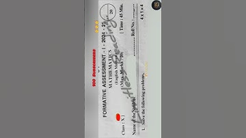 AP 10th class 2024-25 FA1 Maths Question paper 💯💯💯😱😱😱