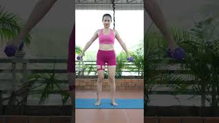 🔥 Full Body Dumbbell Workout in 10 Minutes | Standing | No Repeats 🔥#abs #gyme #fitness #workout