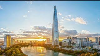 Южная Корея. Одно из самых высоких зданий в мире, Sky Lotte tower в Сеуле.