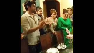 Bilal Abbas Team Dobara Celebrating Hadiqa Kiani Birthday