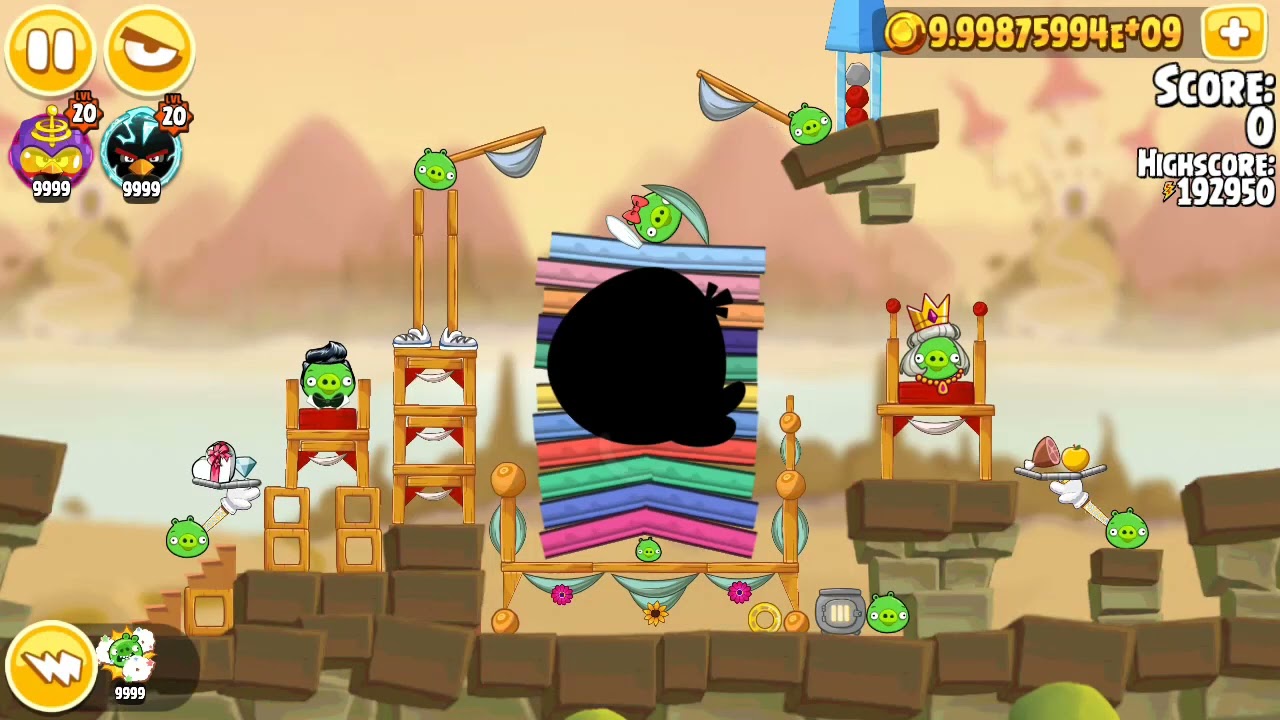Angry Birds Seasons Fairy Hogmother (Mighty Eagle 100%) All levels (player00713)