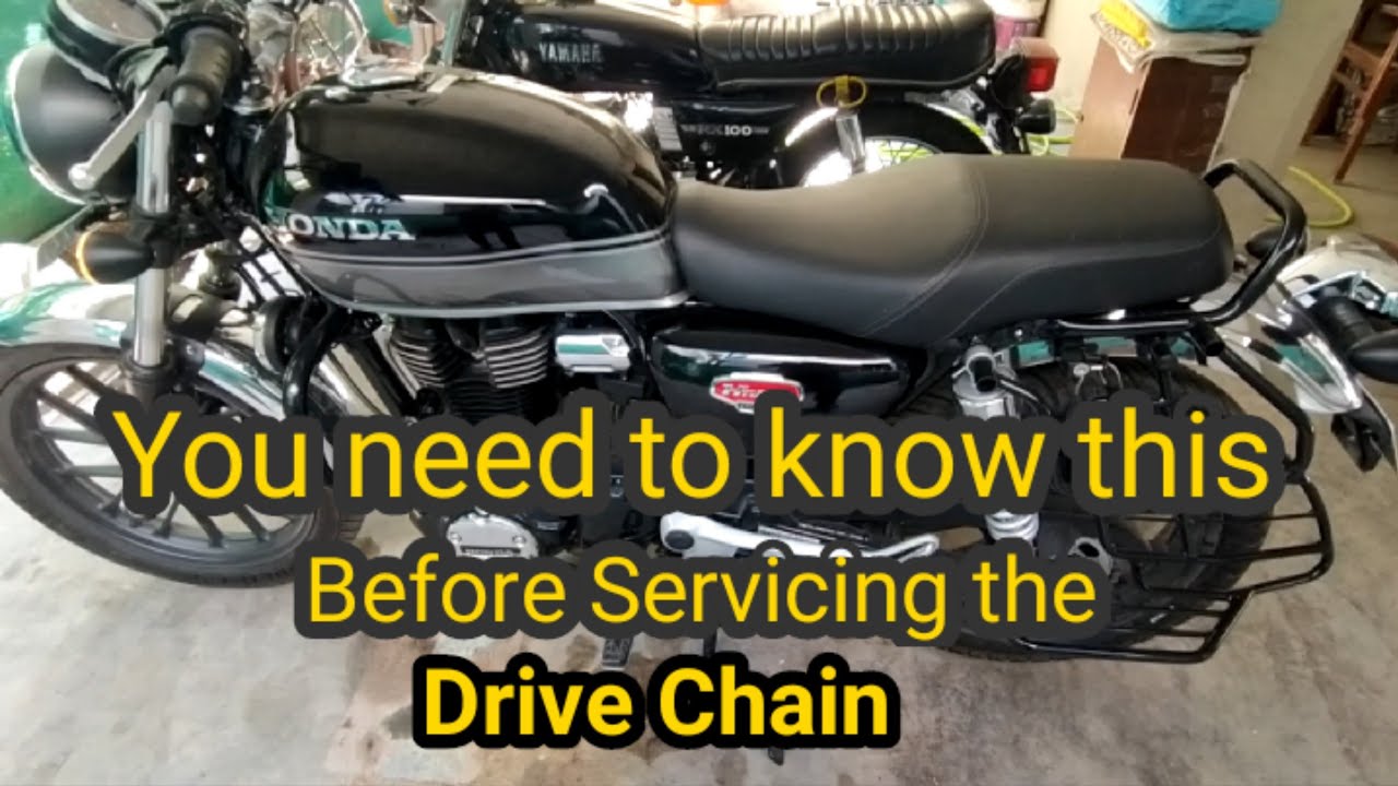 Honda Hness CB350 How to Service the Drive Chain YouTube