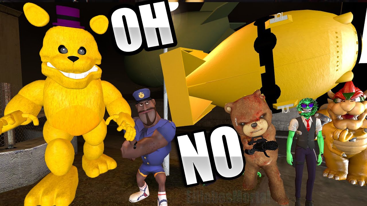 NO junten al FREDBEAR Rápido con BOMBAS Nucleares 💀 CAOS TOTAL - Garry's Mod con Amigos!