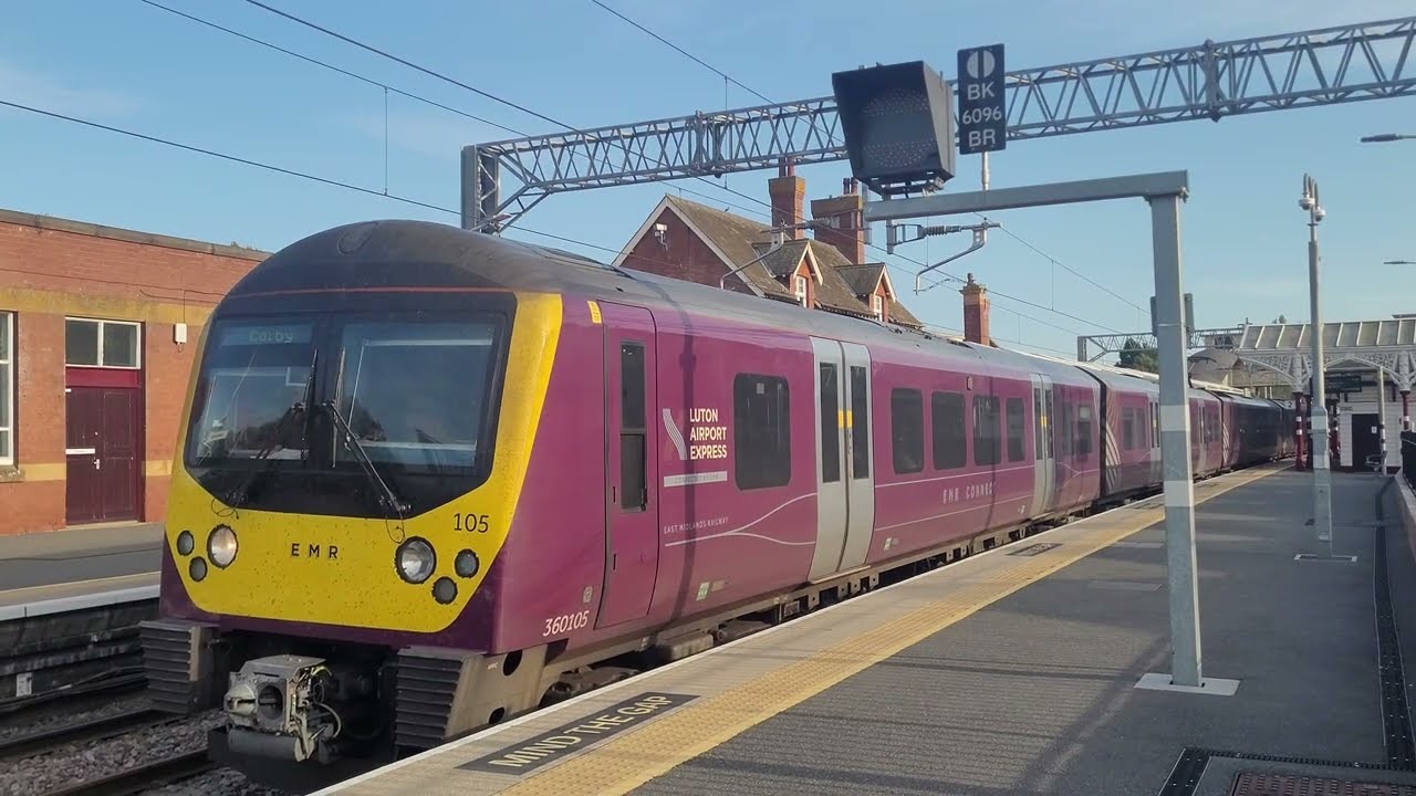 Siemens Desiro Class 360 departs Kettering | East Midlands Railway