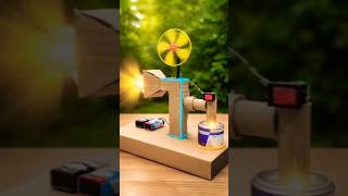 how to make Air filter DC motor #shorts #science #youtubeshorts
