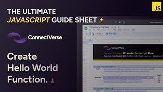 Create Hello World Function | Closure | ConnectVerse Ultimate JS Sheet