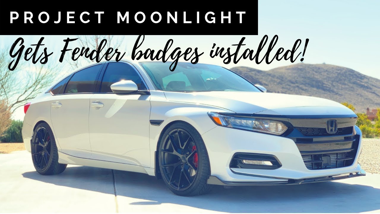 Installing The Blacked Out Accord Fender Emblems On A 18 Honda Accord Sport Youtube