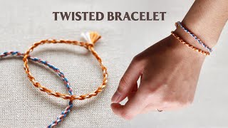 DIY Twisted Friendship Bracelets - Great for kids!