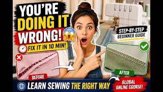 👉 You’re Sewing WRONG 😱 Fix It in 10 Minutes! (Beginner Guide) #SewingForBeginners