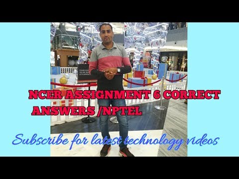 Assignment 6, NPTEL 100% correct answers