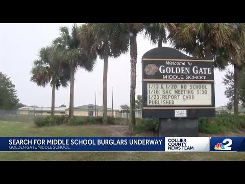 Can you ID suspects accused of stealing rifle from Golden Gate Middle School safe?