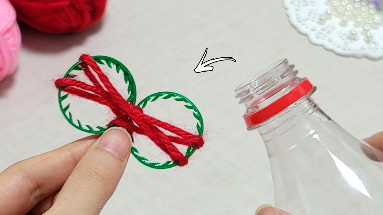 VERY USEFUL! You won't throw plastic bottle ring in the trash once you know  this idea. DIY Recycling 