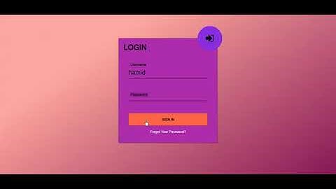 Login Form designed by Vanilla JavaScript