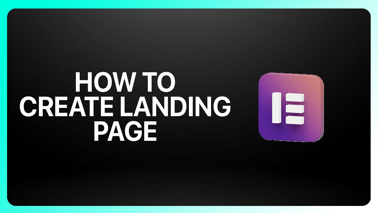 How To Create Landing Page In Elementor Website Builder ! Tutorial ...