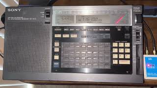 Madagascar World Voice, Chinese 11610 kHz Sony ICF-2010 Deshibo GA490 Magnetic Loop Antenna