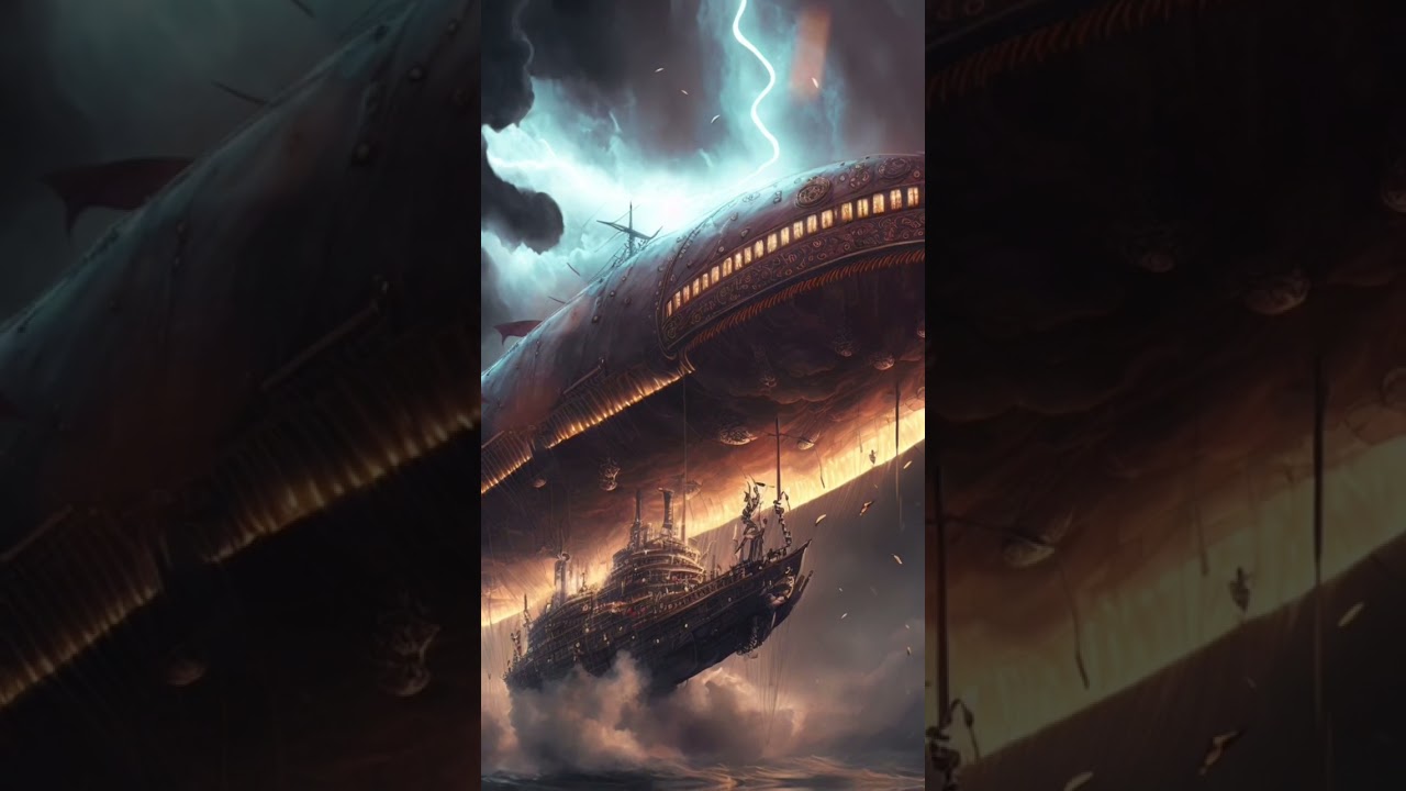 Epic steampunk airship 