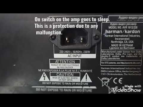 Harman Kardon AVR 161S Sleep Mode / Protect mode/ Power shut down