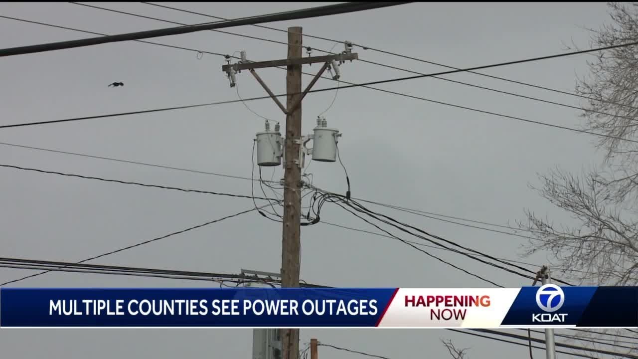 Strong winds cause power outages in multiple counties - YouTube