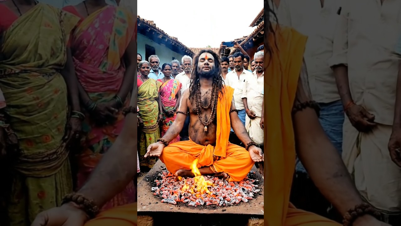 Naga Sadhu Unbelievable power 🤯 by Naga Sadhu || har har Mahadev || ai generated video.