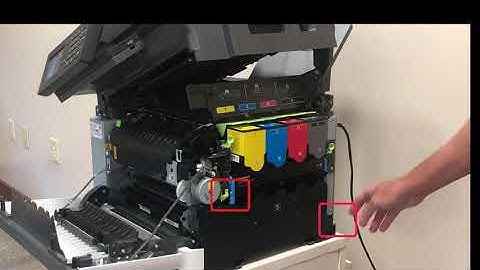 MX C357F0MX C407P Waste toner container replacement