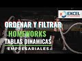 💥Ordenar y Filtrar💥Tablas Dinámicas Homeworks