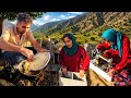 Hard Work In The Mountains Cooking On Fire Building Fatemeh S Home 