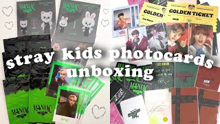 большая распаковка фотокарт stray kids и другого мерча 🗂 kpop collective haul pt.1