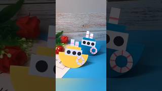 DIY Paper Boat for Kids ⛵ | Easy Paper Craft | Simple paper craft ideas for fun vacation days ✨