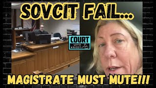 SovCit FAIL Magistrate MUTES * Contentious Court Appearance Sovereign Citizen Arraignment CANCELLED