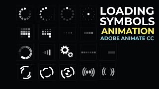 Famous loading symbols | motion graphics | shape elements | Adobe Animate CC Wealth