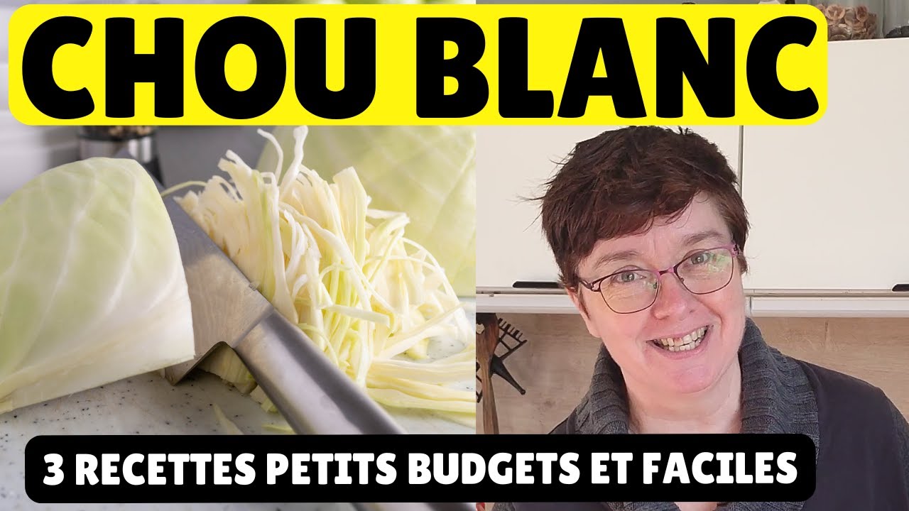 🥬3 recettes économiques avec du CHOU BLANC | Recettes faciles à petit budget 😋