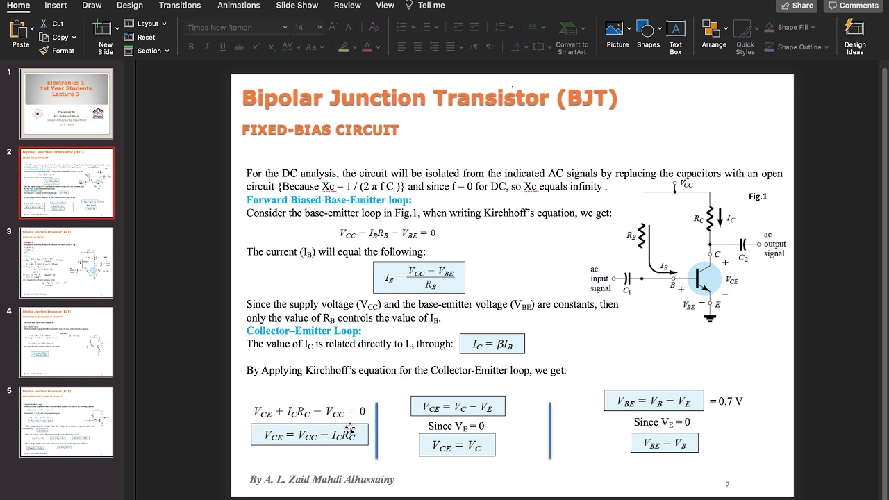 Electronics 1 Lecture 3 Part 1 - YouTube