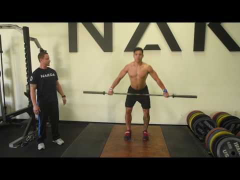 Barbell Warm Up for Snatch Pull - Weightlifting