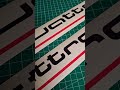 Side skirt decals for Audi Quattro