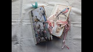 ETSY UPDATE; 2 x Bird Themed Travellers Notebooks - FOR SALE - Flip Through Video