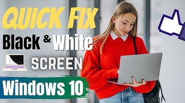 Fix Windows 10 Black And White Screen Problem ( 2025 ) | Windows 10 Display Color Problem Fix