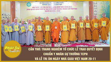 Trang nghiêm tổ chức lễ trao quyết định chuẩn y nhân sự trường TCPH và tri ân ngày Nhà giáo VN 20-11